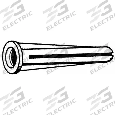 APPROVED VENDOR Screw Anchor: 1 in Overall Lg, Plastic, Plain, Plastic, Plain - Conical Plug Anchors