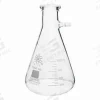 APPROVED VENDOR Filtering Flask: 1 L, Colorless, Conical, 8 Compatible with Stopper Size (MPN FG5340-1000). Key specifications — Shape: Conical; Body Color: Colorless; Brand: APPROVED VENDOR; Compatible with Stopper Size: 8; USP Specification: Type I.