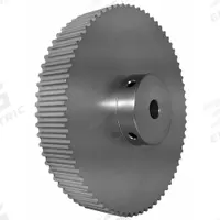 DAYTON Timing Pulley: Modified Curvilinear, Fixed, For GT Timing Belt Section, For 15 mm Belt Wd (MPN 72-5P15M6A12). Key specifications — Brand: DAYTON; Finish: Clear Anodized; For Belt Series: Powerhouse®.