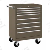 KENNEDY Rolling Tool Cabinet: Brown / Brown Drawer, 27 in W x 18 in D x 39 in H, 8 Drawers (MPN 378XB). Key specifications — attr1117811: KENNEDY.