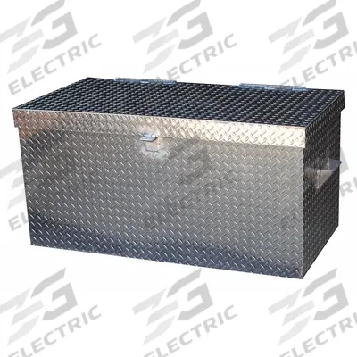 VESTIL Jobsite Box: 61 1/4 in W x 25 7/8 in D x 40 1/16 in H, 25 cu ft, Padlock - Chest-Style Jobsite Boxes