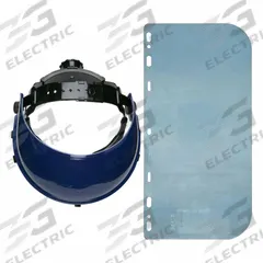 MCR SAFETY Face Shield: Uncoated, Green, Polycarbonate Visor Material (MPN 103541). Key specifications — Visor Color: Green; Compatible with Series: Universal Fit.