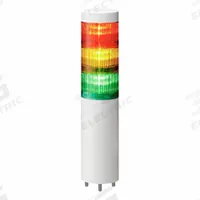 PATLITE Tower Light Assembly: 3 Tier, No Sounder Tier, IP65, Amber/Green/Red, Direct Wire (MPN LR6-3ILWMNW-RYG). Key specifications — Manufacturer Part Number: LR6-3ILWMNW-RYG; Brand: PATLITE; Operating Voltage: 24V DC; Light Tier Color: Amber.