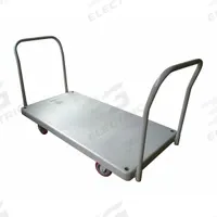 DAYTON Platform Truck: 3,300 lb, 60 in L x 29 1/2 in W x 40 in H Overall Dim., Gray, Plastic (MPN 2TUK8). Key specifications — attr1345828: Gray; attr1345811: (2) Rigid; attr1345838: DAYTON.