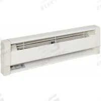 DAYTON Electric Baseboard Heater: Commercial Grade, 375W/500W, Thermostat Not Included, White (MPN 3UG30). Key specifications — Thermostat Included: Thermostat Not Included; Duty Rating: Commercial Grade; Housing Style: Conventional; Wattage Output: 375W/500W; Housing Color: White; Voltage: 208/240V AC; Brand: DAYTON.