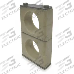 BEHRINGER PIPE SYSTEMS Beta Clamp: Smooth Bore, 316 Stainless Steel Clamp, Santoprene Cushion (MPN SKSBX61900-SP)