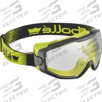 BOLLE SAFETY Safety Goggle: Clear/Gray Lens Color, Platinum Lite Anti-Fog/Scratch-Resistant (MPN SPECSN12W). Key specifications — Band Material: Spandex; Brand: BOLLE SAFETY; Lens Color: Clear/Gray.