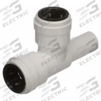 WATTS Push-Fit Tee Fitting: Tee, 3/4 in OD x 3/4 in OD x 3/4 in OD Size, Polysulfone, Adapter (MPN 3533-14). Key specifications — Brand: WATTS.