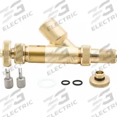 HALTEC Valve Cap Core Remover: Valve Adapter Gun, Brass, 5 in Overall Lg, 1 1/4 in Overall Wd (MPN 310). Key specifications — Brand: HALTEC; Features: Permits Faster Evacuation of Liquid from a Tire compared to Other Adapter Guns; Includes: Core Housing Remover; Material: Brass; Product Type: Valve Adapter Gun.