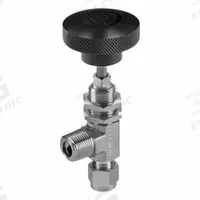 HAM-LET Plumbing Needle Valves: Angle Valve Body, 316 Stainless Steel, Integral Bonnet, Male, NPT (MPN H-395U-SS-NL-R-1/4-RS-A). Key specifications — For Media: Liquid; Standards: ISO 15848-1; Brand: HAM-LET; Valve Series: H300U; Stem Type: Regulating; Connection Gender - Side 1: Male; Connection Type - Side 1: NPT; Connection Type - Side 2: Let-Lok.
