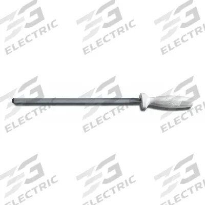 DEXTER RUSSELL Sharpening Steel: Steel, 17 in Overall Lg, Polypropylene, White - Diamond-Coated Honing Steels