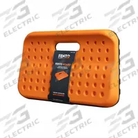 FENTO Knee Board: 11 in x 20 in, 1 3/4 in Thick, Cutout Handle (MPN 28-0-500). Key specifications — Material: Polyurethane Foam; Brand: FENTO; Color: Orange/Black; Manufacturer Part Number: 28-0-500; Handle Type: Cutout Handle.