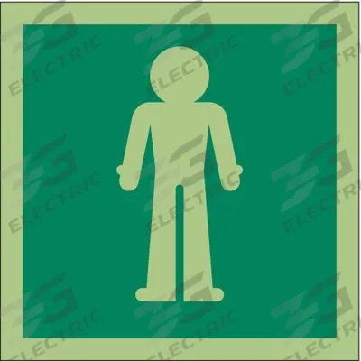 IMO (International Maritime Organization) Safety Sign: Vinyl, Adhesive Sign Mounting - Square Immersion Suit Symbol Signs
