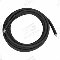 Extension Hose: 3/8 in ID, 33 ft Lg, Polyurethane, Black, 3/8 in x 3/8 in Fitting Size, MNPT X MNPT (MPN 15-0341). Key specifications — Hose Cover Material: Polyurethane; Fitting Type: MNPT X MNPT; Hose Color: Black; Hose Configuration: Coupled Assembly; Brand: MI-T-M.