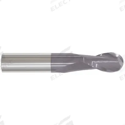 APPROVED VENDOR Ball End Mill: Carbide, AlTiN Coated, 2 Flute, 5/64" Mill Dia, 1/4" LOC - General Purpose Carbide Ball End Mills