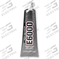 ECLECTIC Construction Adhesive: E6000, 3.7 fl oz, Tube, Black, 486 g/L VOC Content Wt (MPN 800631). Key specifications — Adhesive Color: Black.