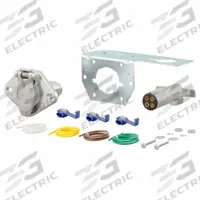 CURT Automotive Electrical Plug: 4-Way, Plastic, Trailer and Tow Vehicle, Snap Locks (MPN 58677)