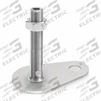 JW WINCO Male-End Leveling Mount: Swiveling Stud, 5/8"-11 Thread Size, 4,496 lbf Capacity (MPN 43-80-5/8X11-100-D0-UK). Key specifications — Finish: Plain; Base Shape: Teardrop; Load Capacity: 4,496 lbf; Mounting Holes: Mounting Holes Included; Includes: Nut.