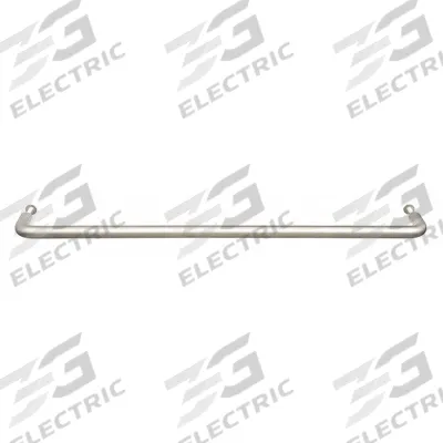 SUGATSUNE Pull Handle: Threaded Holes, Stainless Steel, Silver, #8-32 Screw Size - Standard Pull Handles