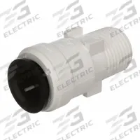 WATTS Push-Fit Adapter Fitting: 1/2 in OD x 1/2 in Pipe Size, Push-to-Connect x MNPT, Polysulfone (MPN 3501-1008). Key specifications — Brand: WATTS.