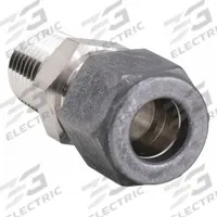 PARKER Compression Fitting Adapter: 3/8 in OD x 1/2 in Pipe Fitting Size, Compression x MNPT (MPN 6-8 FH4BZ-SS). Key specifications — Series: CPI(TM); Compatible Fitting Brands: CPI™; Brand: PARKER.