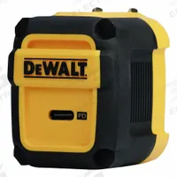 DEWALT Worksite USB PD Charger, 1-Port, 30W: 100V-240AV - 1.4A 50/60 Hz, 1 Output Connectors, USB (MPN 131 9872 DW2). Key specifications — Power Requirement: 100V-240AV - 1.4A 50/60 Hz; Output Connection Type: USB; Color: Yellow; Brand: DEWALT.