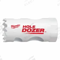 MILWAUKEE Hole Saw: 1 in Saw Dia., 3.5 Teeth per Inch, 1 5/8 in Max. Cutting Dp, Bi-Metal (MPN 49-56-0043). Key specifications — attr1098070: 3.5; attr1098087: MILWAUKEE.