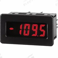 RED LION Voltage Meter: 1,999 Display Span - Min, -1,999 Display Span - Max, 28 V AC, CUB4V000, CUB4. Key specifications — Manufacturer Part Number: CUB4V000; Accuracy: +/-0.1%; Digital Display Screen Type: LCD; Includes: Panel Gasket; NEMA Enclosure Rating: 4X; Product Type: Voltage Meter; Series: CUB4; Terminal Connection Type: Screw Clamp.