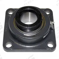 TIMKEN 4 Bolt Flange Bearing: Radial Ball, 5/8 in Bore, Cast Iron, Eccentric Collar, 3 in Lg, Square (MPN RCJ 5/8). Key specifications — Bore Type: Cylindrical; Brand: TIMKEN; Lubricant Material: NLGI #2 Equivalent; Mounting Bolt Size: 3/8 in; System of Measurement: Inch.