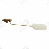 WATTS Float Valve Assembly: For Water Media, Straight Valve Body, Rectangular, Bulkhead, Bronze, Adj (MPN C1/4TFAE). Key specifications — Mounting: Bulkhead; Arm Adjustability: Adjustable; Brand: WATTS; Connection Type - Side 1: Compression; Connection Type - Side 2: Compression; Flow Rate: 3 gpm @ 100 psi; For Media: Water; Valve Series: C1/4TFAE.