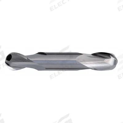 CLEVELAND Ball End Mill: Carbide, Double End, 2 Flute, 9/32" Mill Dia, 11/16" LOC - Double-End Carbide Ball End Mills for Aluminum