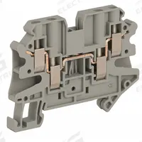 SCHNEIDER Terminal Block: DIN Rail Mounting Type, Screw Clamp Wire Termination, 4 Wire Terminals (MPN NSYTRV44). Key specifications — Brand: SCHNEIDER; For Minimum Wire Size: 26 AWG.