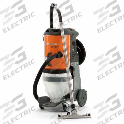 HUSQVARNA Dust Extractor: HEPA, Dry, 124 cfm Air Flow - Corded Dust Extractors with HEPA Filtration
