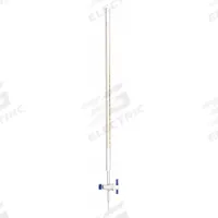 APPROVED VENDOR Straight Bore Buret: 25 mL, A, 560 mm, ±0.05 mL, 0.1 mL Inc, Glass, Closure Included (MPN 6CDP5). Key specifications — Closure Included: Yes; Tolerance: ±0.05 mL; Brand: APPROVED VENDOR; Body Material: Glass.