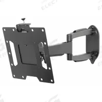 PEERLESS TV Wall Mount: Wall, For 22 in to 43 in Screens, Max. 80 lb, Tilting, 90° Swivel, 15° Down (MPN SA740P). Key specifications — Manufacturer Part Number: SA740P; Finish: Fused Epoxy; Includes: Screen Adapter Plate; Includes Mounting Hardware: Yes; Mounting Location: Wall; Brand: PEERLESS; Color: Black.
