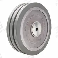 HAMILTON Caster Wheel: 12 in Wheel Dia., 3 in Wheel Wd, Polyurethane, 5,000 lb Load Rating, Aluminum (MPN W-1230-SWF95-3/4). Key specifications — Brand: HAMILTON; Tread Shape: UltraGlide; Wheel/Tread Color: Gray.