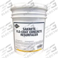 SAKRETE Concrete Resurfacer: Flo-Coat Concrete Resurfacer, Cement, 50 lb Container Size, Pail, Gray (MPN 120034). Key specifications — Color: Gray; Series: Flo-Coat Concrete Resurfacer; Brand: SAKRETE; Compatible Materials: Concrete & Masonry.