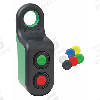 SCHNEIDER Wireless Handy Box Kit: XB5R (MPN ZBRM22A0) - Non-Illuminated Handy Box-Enclosed Push Buttons with Transmitters