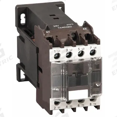 Dayton Magnetic Contactor: Non-Reversing, 4 Poles, 2NO/2NC Contacts, 9 A - Non-Reversing IEC Contactors