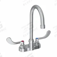 ELKAY Handle-Operated Faucet: Elkay®, Brass, Centerset, Deck, 2 Mounting Holes, 1.5 gpm Flow Rate (MPN LK406GN05T4). Key specifications — Series: Elkay®; Brand: ELKAY.
