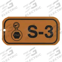 BRADY Lockout Tag: None/ No Header, S-3, Polystyrene, English, Plastic, Holes (MPN 105661)