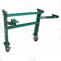 APPROVED VENDOR Conveyor Support Stand: For 13 in Between Frame Wd, 22 7/8 in Min. Ht, Steel (MPN 2WJK3). Key specifications — Stand Material: Steel; Color: Green; Brand: APPROVED VENDOR.