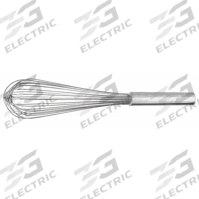 CRESTWARE Whip: 12 in Overall Lg, Stainless Steel Handle, Silver Handle - Whisks