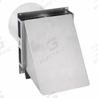 Vent Hood: Vented Rain Cap, Round, 6 in Duct, 5052, Aluminum, Silver Finish, Flat, Press Fit, 20 ga (MPN VH1-6). Key specifications — Screen Included: Yes; Backdraft Damper Included: No; Brand: TJERNLUND; Product Type: Vent Hood; Color: Silver; Connection Type: Press Fit; Type of Cap/Hood: Wall Cap; Material of Cap/Hood: Aluminum.