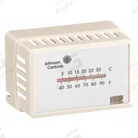 Thermostat Cover: For Johnson Controls T-4000, Cover with Thermometer, Setpoint Window, and Logo (MPN T-4000-3142). Key specifications — Accessory Type: Thermostat Cover; Compatible Brand and Series: Johnson Controls T-4000; Includes: Cover with Thermometer, Setpoint Window, and Logo; Mounting Direction: Horizontal; Color: White; Color/Material: White, Plastic; Material: Plastic; Manufacturer Part Number: T-4000-3142.