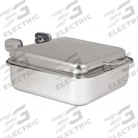 SPRING USA Buffet Server: 15 3/8 in Overall Lg, 19 in Overall Dp, 7 in Overall Ht, NSF Certified (MPN 2374-6). Key specifications — Base Material: Stainless Steel; Manufacturer Part Number: 2374-6; Product Type: Buffet Server; Brand: SPRING USA; NSF Certified: Yes; Lid Material: Stainless Steel; Color: Silver.