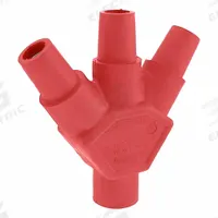 3-Fer: Male-Female-Female-Female, Red, 600V AC, 400 A, Series 16 (MPN 16A23-UR). Key specifications — Brand: LEVITON; Gender Configuration: Male-Female-Female-Female.