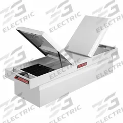 WEATHER GUARD Crossover Truck Box: Crossover Truck Box, Gull Wing Lid Lid, 72 in Overall Wd, Steel (MPN 125-3-04). Key specifications — Color: White; Brand: WEATHER GUARD.