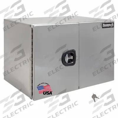 BUYERS PRODUCTS Underbody: Underbody Truck Box, Double Barn Doors Door, 24 in Overall Dp - Double Barn-Door Boxes