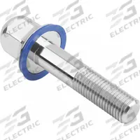 Hygienic Hex Head Bolt w/Washer: Stainless Steel, Partially Threaded, M10, 26 mm Min Thread Lg (MPN K1647.1110X70). Key specifications — Brand: KIPP; Washer Type: FDA-Approved Pre-Mounted Sealing.